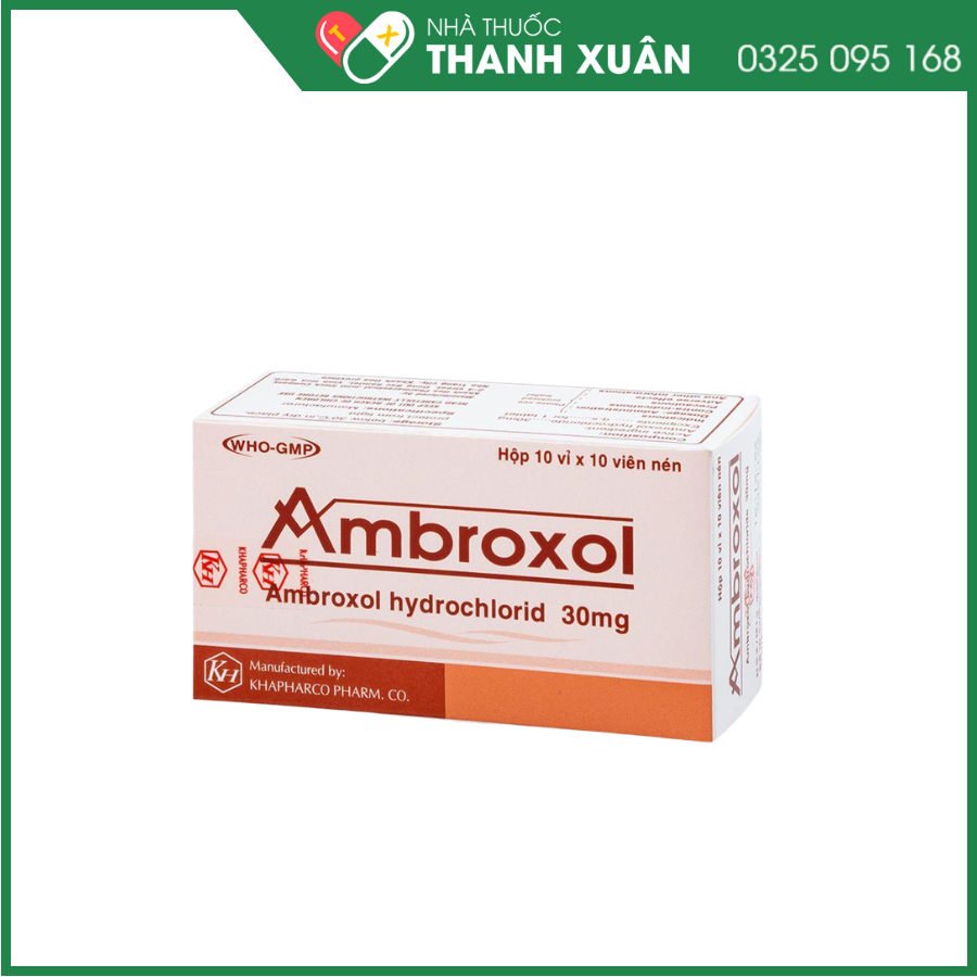 Thuốc Ambroxol 30mg Khapharco giúp tiêu chất nhầy đường hô hấp